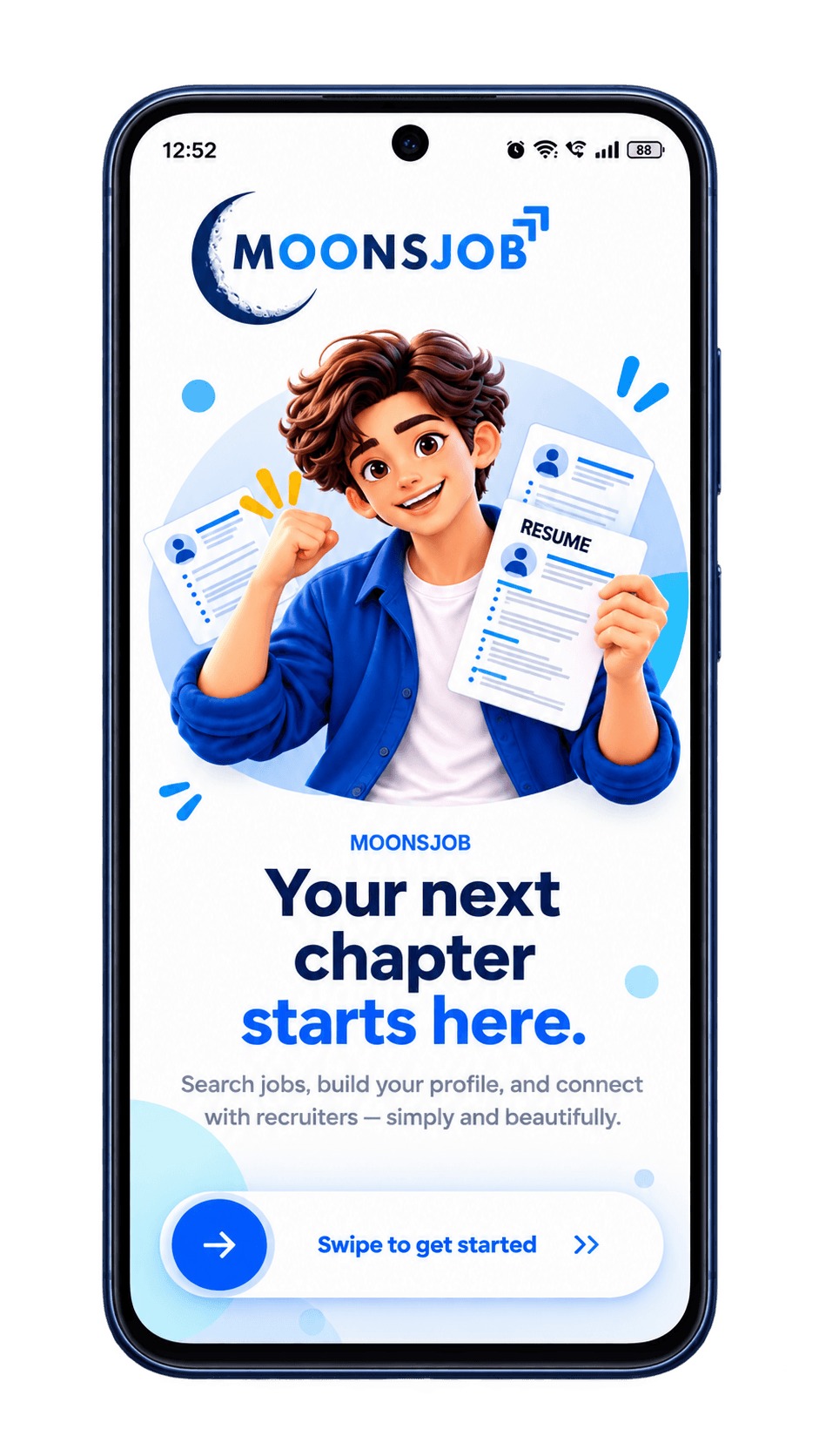 MoonsJob Android app